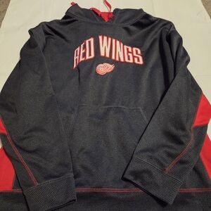 Red Wings Black and Red Hoodie